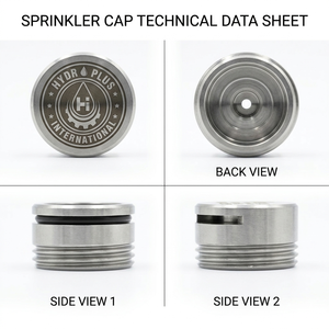 Hydroplus International Solar Panel Wash <b>Spray</b> Kit <b>Set</b> Of 3 Stainless Sprinkler With Galvanized Clamp And PVC Tee - Product Image 2