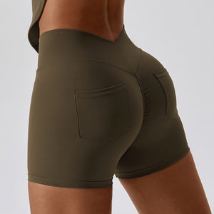 Shorts de Yoga de Cintura Alta para Mujer, Ropa Deportiva Cómoda para Fitness, Gimnasio, Running, Transpirable, Ecológica y de Secado Rápido - Product Image 2