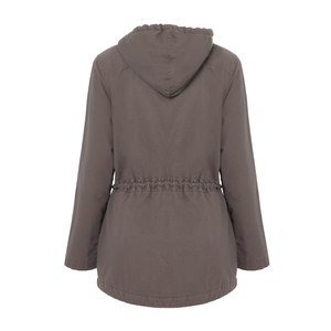 Chaqueta de plumón acolchada para mujer, estilo burbuja, con capucha ajustable, para invierno, venta al por mayor, OEM, personalizada - Product Image 2