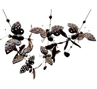 Carillon éolien en bois d'animaux, 100% matériaux naturels, sculpté à la main, style traditionnel et moderne, TH pour cadeaux et souvenirs