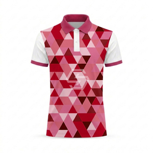 Chemises polo de haute qualité avec logo imprimé, coupe ajustée, confortables, légères et décontractées pour hommes - Product Image 5