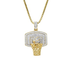 Splendid Gift Jewelry - Colgante de Baloncesto Hip Hop con Circonita, Diseños Personalizados para Entusiastas de los Deportes - Product Image 2
