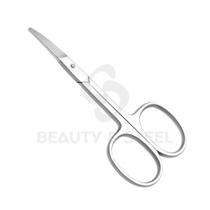 Ciseaux à cuticules professionnels avec des pointes incurvées extra-affûtées et une finition en acier inoxydable pour une manucure de précision - Product Image 3