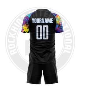 Ensemble d'uniformes de football de qualité supérieure, respirant et à séchage rapide, maillot et short pour les équipes, entraînements et matchs, hommes et femmes - Product Image 3