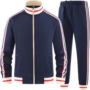 Conjunto de chándal profesional con cremallera completa y cuello alto para uniformes de equipo de club - Product Image 1