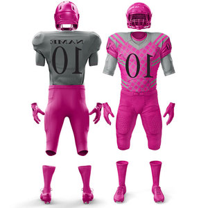 American Football Uniform Customizable Breathable <b>Compression</b> Short Sleeve All Season Quick Dry Sets - Product Image 4