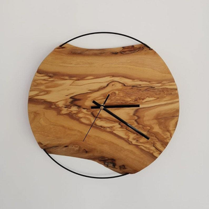 Wholesale Wooden Wall <b>Clocks</b> - 20-Piece Modern Design for <b>Offices</b> & Hotels (MOQ 50) - Product Image 2