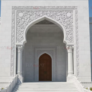 Portique d'entrée de mosquée en marbre naturel de qualité supérieure, motifs islamiques, sculpté à la main, design moderne personnalisable, HAYAT INDUSTRIES - Product Image 3