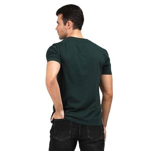 T-shirt Homme 2026 Vert Color Block Élégant Patchwork Manches Courtes Coton pour Streetwear Tendance Respirant Design Personnalisé - Product Image 2