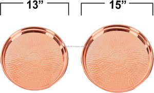 Plateau de chargement écologique en métal et cuivre Ensemble de service élégant et personnalisable pour dîner 2 meilleurs planificateurs d'événements - Product Image 3