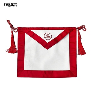 Fully Customized Luxury High Quality Leather Masonic Apron with Beads Custom Color & Design Hand Embroidered - Product Image 1