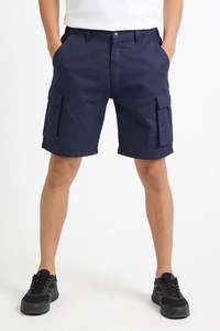 Pantalones Cortos Cargo para Hombre, 100% Algodón, de Secado Rápido, con Dos Bolsillos Laterales, un Bolsillo Trasero, Dobladillo Cosido, Cierre de Cremallera y Botón - Product Image 3