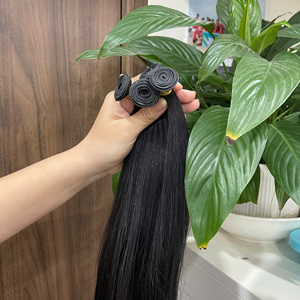 Extensiones de Cabello Natural Liso Doble Trama Genius Weft, Color Negro, Sin Mezcla, Precio al por Mayor - Product Image 3