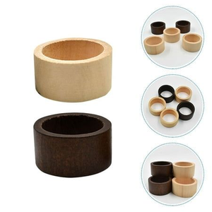 Anillo para Servilletas de Madera Clásico Hecho a Mano, Ecológico, Duradero y Elegante, Decoración de Mesa, Accesorios Premium para Bodas y Hoteles - Product Image 6