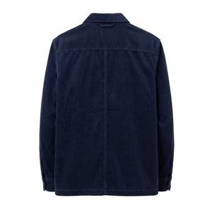 Chemise-veste décontractée chaude en velours côtelé pour homme, idéale pour l'hiver, fabrication OEM/ODM, vente en gros, logo personnalisé, faible MOQ - Product Image 2