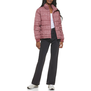 Fashion Forward Modern Women's Regular Puffer Jacket Solid Winter Breathable Woven Fabric Windproof Insulated Plain Dyed - Product Image 1