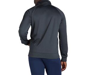 Venta al por mayor parches bordados chándal lavado ácido sudadera con cremallera y pantalones de chándal conjunto hombres - Product Image 3