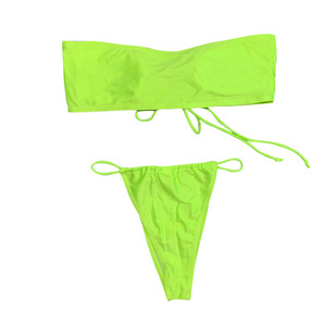 Conjunto de Bikini para Adultos de Tela Elástica de Alta Calidad, Ideal para Fiestas en la Piscina de Complejos Turísticos y Días de Verano en la Playa - Product Image 1