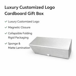Caja de Regalo de Cartón de Lujo con Logotipo Personalizado |   Empaque Rígido Plegable con Cierre Magnético, Esponja y Laminado Mate - Product Image 6