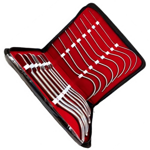 Lot de sondes urétrales Guyon en acier inoxydable, 15 pièces, kits OEM, manuel, certifié CE - Product Image 2