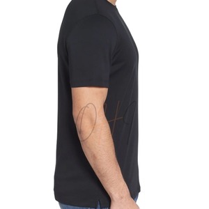 Camiseta Premium para Hombre, Negra, Oversize, de Algodón Tie-Dye, Transpirable, 320g, Cuello Redondo, Manga Corta, Estilo Minimalista Urbano - Product Image 4