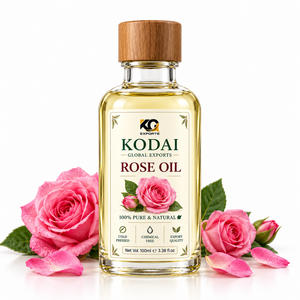 Aceite de Rosas Prensado en Frío, Extracto Floral Natural Puro, 100g, Grado Cosmético, Tapón Americano, Personalización de Logotipo, Cuidado de la Piel, Masajes - Product Image 1