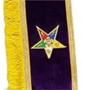 OES <b>SASH</b> EMBROIDERY PURPLE VELVET Associate Matron <b>Sash</b> Purple - Product Image 4