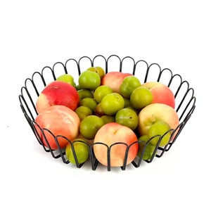 Nouveauté : Panier de rangement en fer pour fruits et légumes, décoratif pour table, idéal pour la cuisine domestique, taille et forme personnalisables - Product Image 1