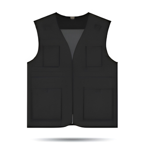Utility <b>Vest</b> Cargo Multi Pocket Casual Mens Womens <b>Black</b> Khaki Olive Green Beige Grey Navy Solid Plus Size Lightweight Fleece - Product Image 1