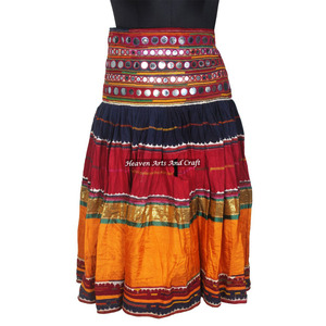 Falda larga de tela estilo bohemio Vintage, falda de Banjara indio - Product Image 1