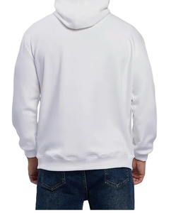 Sweat-shirt à capuche oversize pour homme en molleton épais décontracté à manches longues à épaules tombantes en molleton CVC uni - Product Image 1
