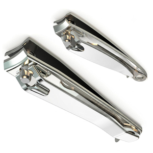 Coupe-ongles professionnels en acier inoxydable argenté avec lime à ongles, grand coupe-ongles pour salons de manucure, durable pour les doigts - Product Image 5