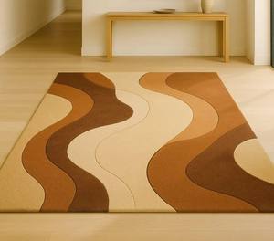 Tapis en laine touffeté à la main de meilleure qualité 100% Style rond moderne pour hôtel salon zone décorative en coton - Product Image 3