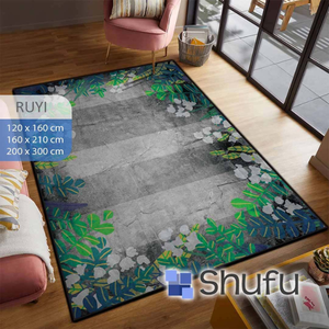Alfombras de Poliéster Shufu de Diseño Moderno al por Mayor para Salas de Estar, Dormitorios y Comedores - Bordes Antideslizantes y Cómodos para Relajarse - Product Image 2