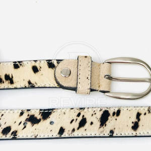 เข็มขัดหนังขนสัตว์ราคาสูงสุด ขายดี เข็มขัดหนังขนสัตว์หัวเข็มขัดเหล็ก - Product Image 5