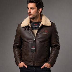 Chaqueta de cuero versátil para hombre con diseño elegante, construcción duradera y cómoda para usar todo el día en estilos de vida activos. - Product Image 1