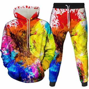 Ensemble de survêtement d'hiver pour homme grande taille de haute qualité, imprimé par sublimation, style streetwear, léger, respirant, séchage rapide - Product Image 4