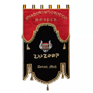 Bandera Masónica Bordada a Máquina, Bandera Personalizada para Logia, Bordado de Alta Calidad, Banderas Personalizadas Nuevas - Product Image 3