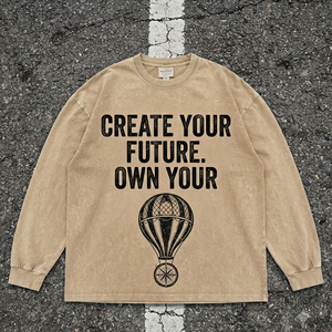 Camiseta Oversize para Hombre con Estampado, Estilo Vintage, Algodón Lavado, Streetwear Casual, Manga Corta, Personalizable, Camisetas de Algodón para Hombre de Verano - Product Image 1