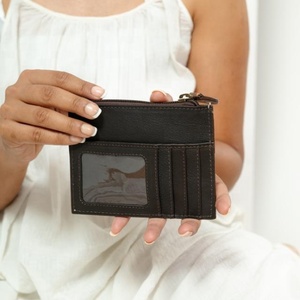 Recién llegado, monedero y tarjetero de cuero de piel con herramientas de Color hecho a mano Real, bonito tarjetero y monedero - Product Image 4