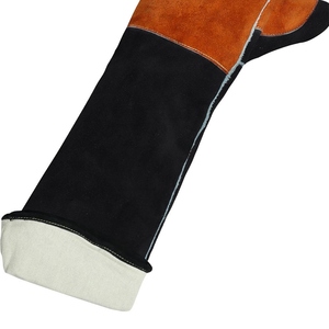 Guantes de Soldadura de Cuero Reforzado, Resistentes a la Abrasión, de Larga Duración, para Trabajo Pesado y Protección contra Incendios - Product Image 3