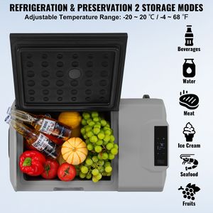 Refrigerador Portátil de 12/24V CC y 40L de Una Sola Zona, Nevera para Auto con Ruedas y Asa, Enchufe Europeo, Modelo 4 68 F - Product Image 3