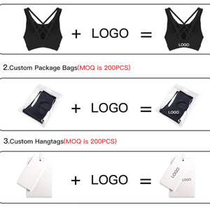 Soutien-gorge de sport à fermeture éclair sur le devant, dos nageur en mesh, rembourré, maintien élevé, bonnets moulés non amovibles, design ergonomique - Product Image 4