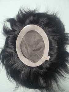 Toupet pour homme Taz Hair, cheveux naturels indiens, ondulations profondes, cheveux humains Remy, base mono douce, application facile - Product Image 2