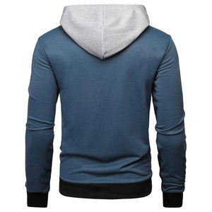 Nouveaux sweats à capuche vintage pour hommes, style streetwear personnalisé, sans cordon, entièrement zippés, double couche, effet usé, 100% coton molletonné, en vente à bas prix - Product Image 4