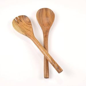 Ensembles de cuillères en bois naturel modernes les plus vendus, polies à la main, jetables, à long manche, ustensiles de cuisine pour la cuisson par HAND MADE CRAFT - Product Image 5
