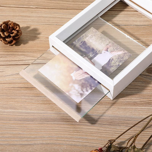 Custom <b>Double</b> Sided Clear Glass Picture <b>Frames</b> <b>A4</b> DIY Specimen Wooden Photo <b>Frame</b> - Product Image 6