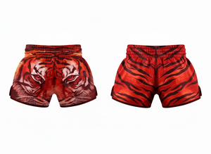 Shorts de Muay Thai imprimés sur toute la surface avec votre propre design, shorts de boxe MMA personnalisés, sublimation, entraînement sportif, respirant, confortable - Product Image 3