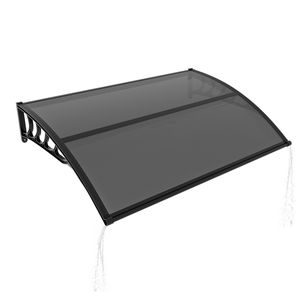 Tettoia per Finestra 40x48 Pollici, Protezione Esterna da UV, Pioggia e Neve, Tettoia per Ingresso Porta con Scarico per Veranda, Patio, Rivestimento in PC - Product Image 2