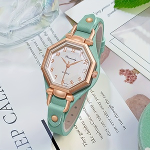 Reloj de Pulsera Casual Analógico para Mujer 192058 con Correa de Cuero PU, Relojes de Cuarzo de Lujo, Regalo para Mujer - Product Image 2